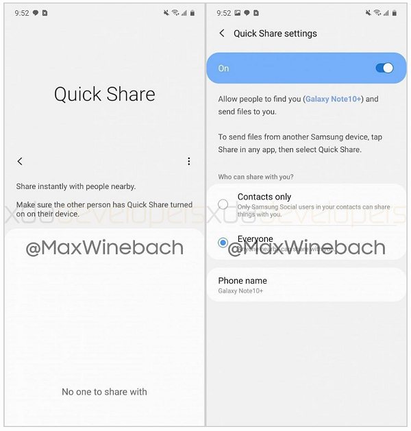 Samsung Quick Share faciliterà il trasferimento di file tra dispositivi Galaxy