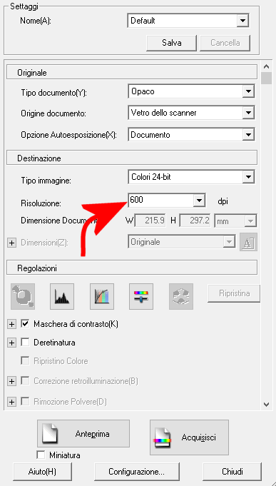 Scannerizzare: i migliori parametri per foto e documenti di testo