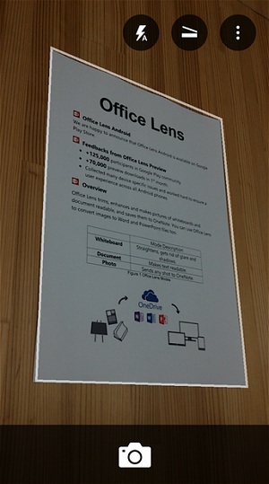 Scansione documenti su Android con Office Lens