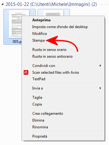 Scansione documenti da stampante a PC con WSD