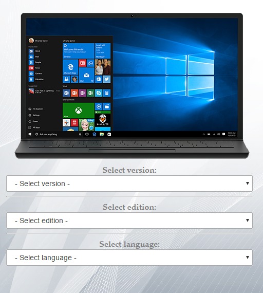 Загрузите Windows 7, Windows 8.1 и Windows 10 с серверов Microsoft