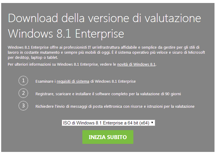 Scaricare Windows 7 e Windows 8.1 dai server Microsoft, in formato ISO