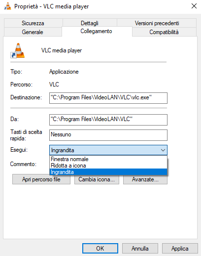 Aprire programmi a schermo intero o sempre sullo stesso monitor