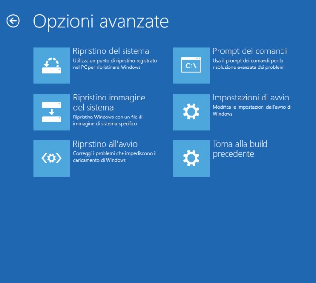 Windows 10, schermo nero all