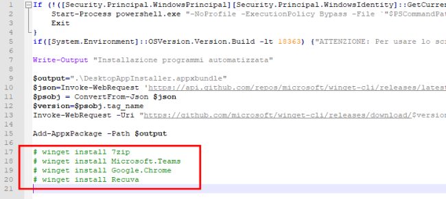 Winget: uno script per installare programmi automaticamente in Windows 10