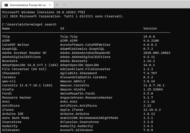 Winget: uno script per installare programmi automaticamente in Windows 10