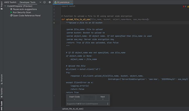 Amazon CodeWhisperer: per sviluppare applicazioni senza scrivere codice