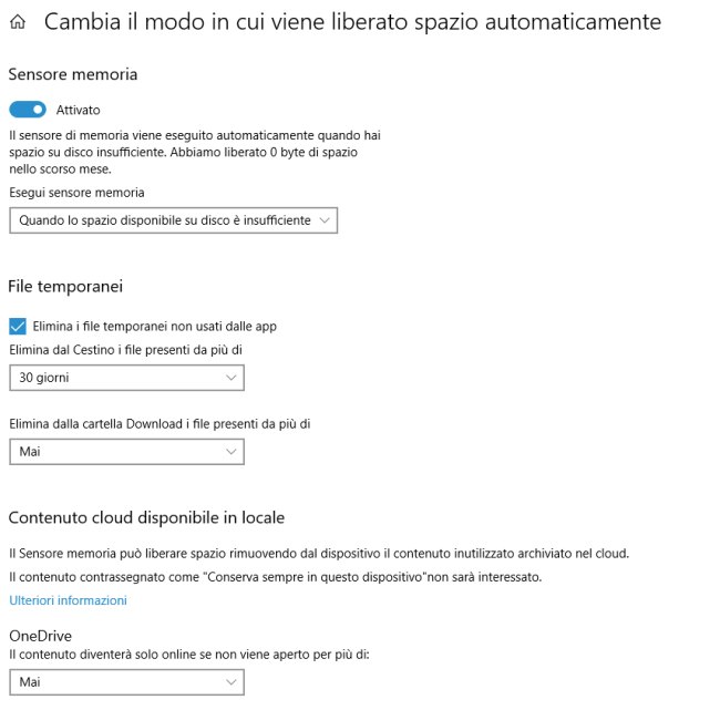 Evitare che Windows 10 cancelli i file contenuti nella cartella Download