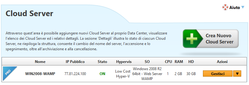 Server cloud per professionisti: ecco la soluzione di Aruba Cloud