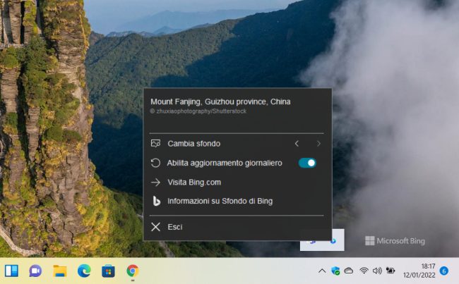 Sfondi Windows: come impostare quelli giornalieri di Bing