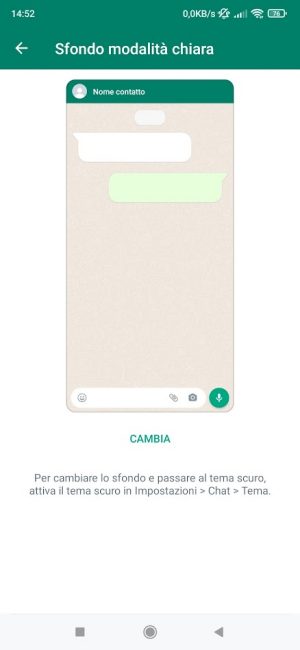 Sfondo WhatsApp: come cambiarlo e personalizzare l'app di messaggistica