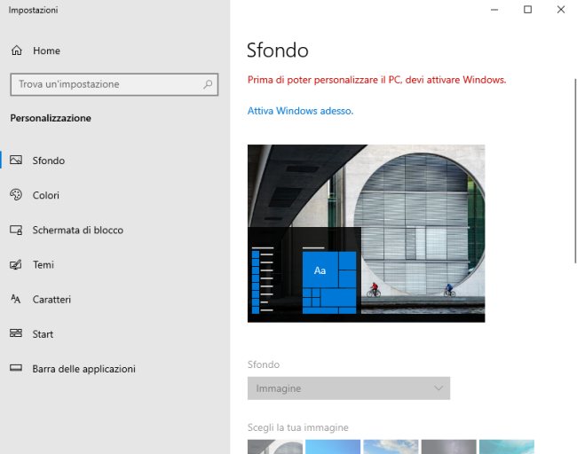 Sfondo Windows 10, come modificare quello della schermata di blocco