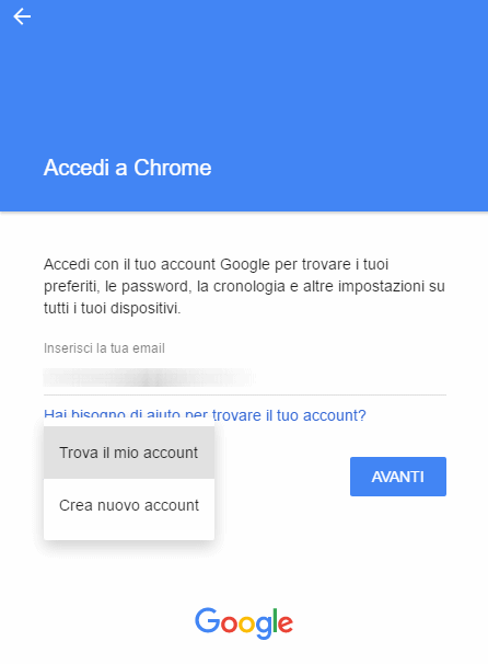 Sincronizzare Chrome, cosa significa accedere ai dati da più dispositivi