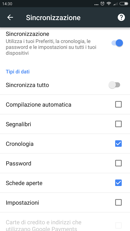 Sincronizzare Chrome, cosa significa accedere ai dati da più dispositivi