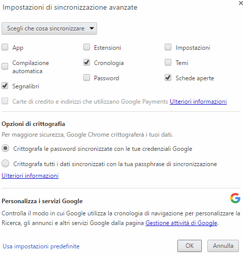 Sincronizzare Chrome, cosa significa accedere ai dati da più dispositivi