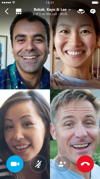 Skype introduce le videochiamate di gruppo su Android e iOS