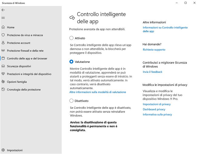 Windows 11 Smart App Control: cos'è e come funziona
