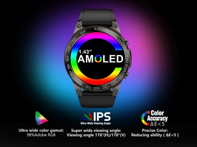 Smartwatch con display touch AMOLED: DM50 in offerta a circa 35 euro