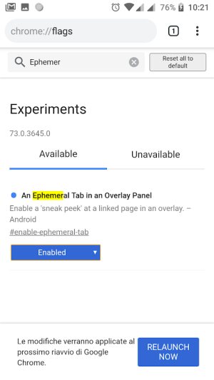 Chrome per Android permetterà di sbirciare i link grazie a Sneak Peek