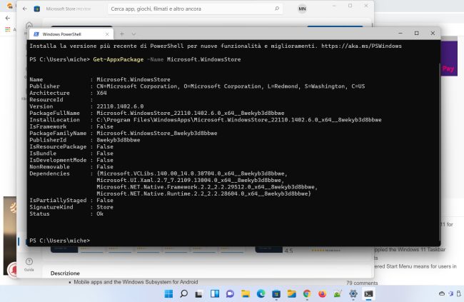 Installare ed eseguire app Android in Windows 11 con WSA e Amazon AppStore