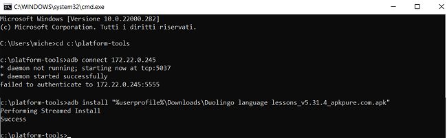 Installare ed eseguire app Android in Windows 11 con WSA e Amazon AppStore