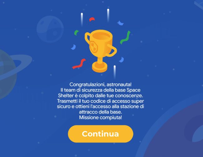 Utilità di password complesse e autenticazione a due fattori spiegata da Google con un gioco