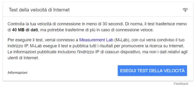 Speed test affidabile: Google porta il suo anche in Italia