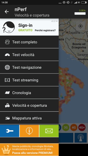 Speed test mobile, velocità e copertura della connessione dati