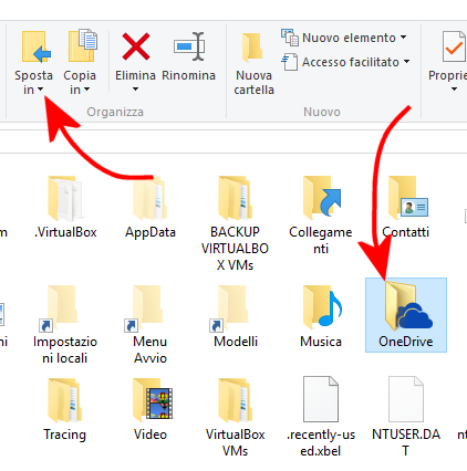 Come spostare la cartella di OneDrive