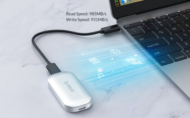 SSD esterno: come funziona l'unità portatile supercompatta Orico IV300
