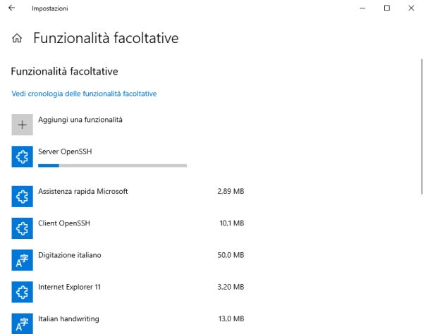 SSH e SFTP, come creare un server sicuro in Windows 10