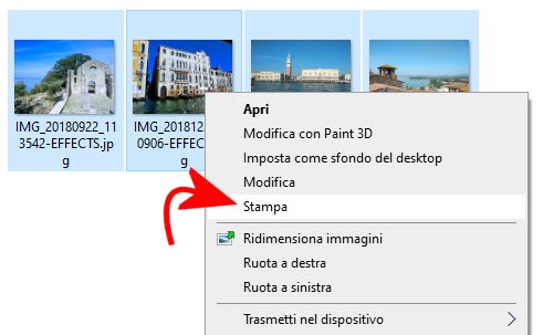Stampa foto con Windows 10 senza usare altri programmi