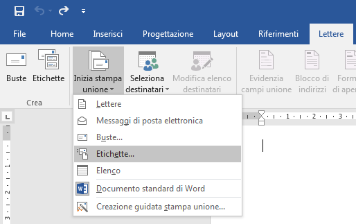 Come stampare etichette da Excel