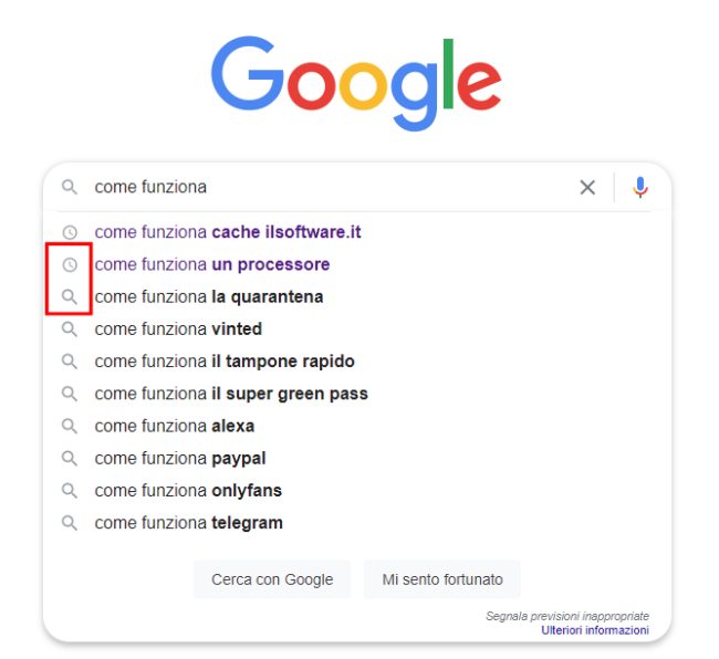 I risultati della ricerca Google vengono personalizzati: perché?