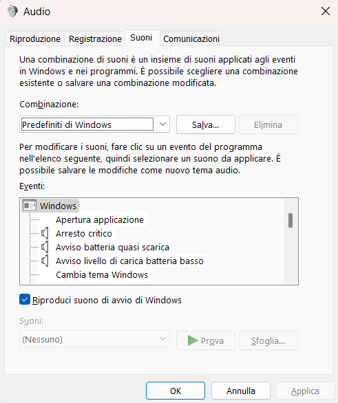 Windows 11: torna il suono all'avvio del sistema operativo