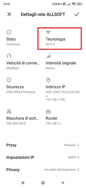 Come verificare se un dispositivo è compatibile WiFi 6