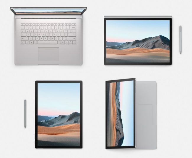 Surface Book 3 da 13,5 e 15 pollici con CPU Intel di decima generazione