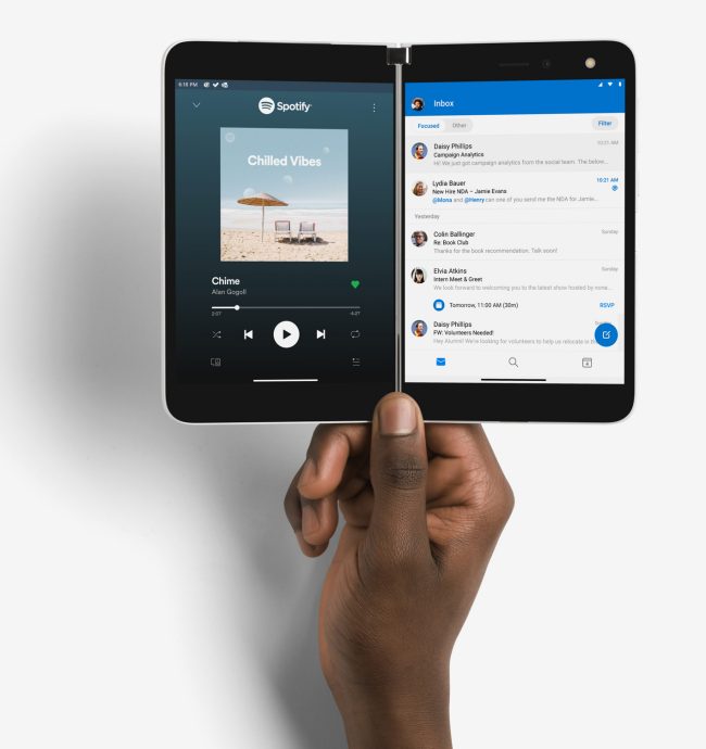 Surface Duo: lancio fissato per il 10 settembre con Android preinstallato