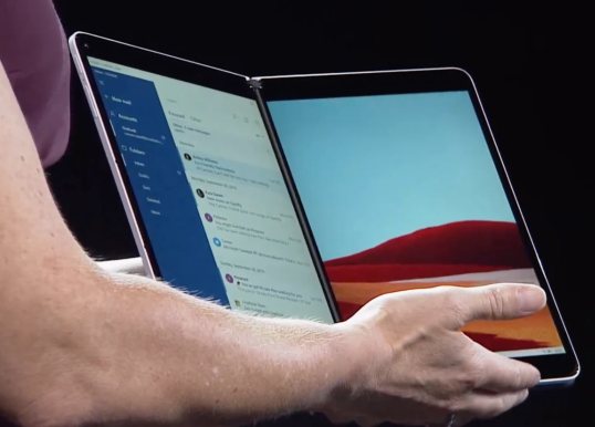 Dispositivi dual screen svelati da Microsoft: Surface Neo con Windows 10X e lo smartphone Android Surface Duo