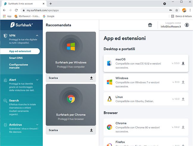 VPN sicura e veloce, antivirus e protezione dei dati: Surfshark One