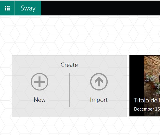 Come creare presentazioni online con Sway