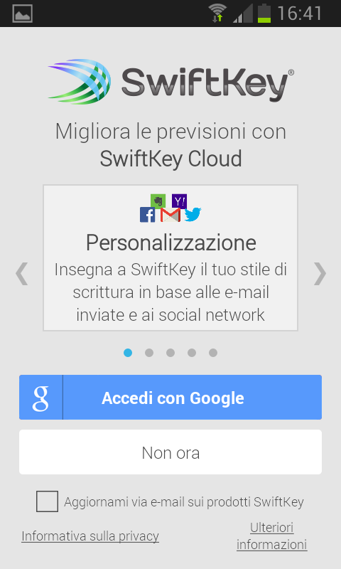 Tastiera intelligente per Android, SwiftKey gratis