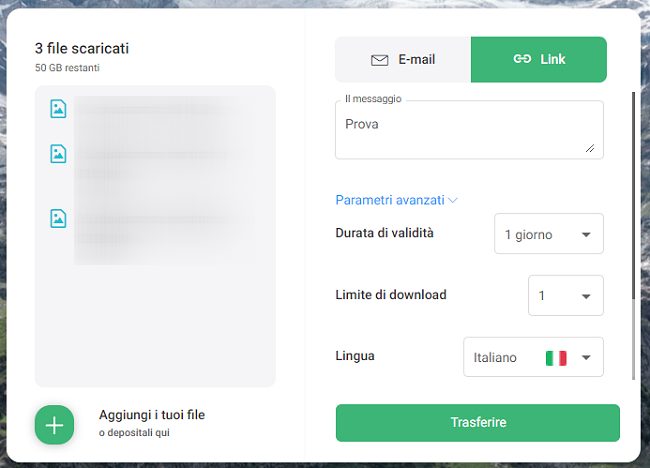 Come inviare file di grandi dimensioni con Swisstransfer