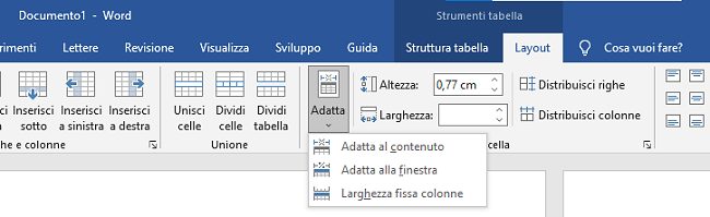 Tabella Word: allineare, ruotare e convertire da testo