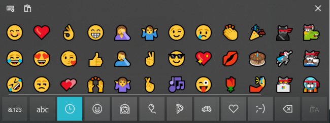 Tastiera emoji in Windows 10: cos'è e come funziona