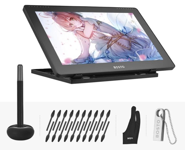 Auricolari Bluetooth 5.0 GT1 Mini TWS e tavoletta grafica con display da 15,6 pollici in offerta
