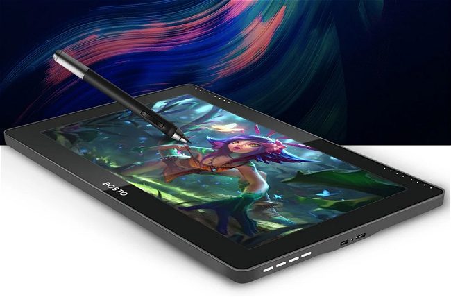 Tavoletta grafica BOSTO 16HD 1080p da 15,6 pollici: economica ma di qualità