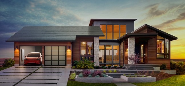 Tesla presenta il tetto con le tegole fatte di pannelli solari