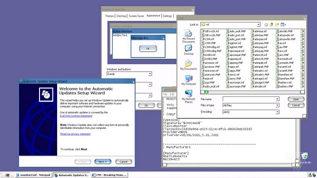 In Windows XP c'era anche un tema simile a quello usato da Apple