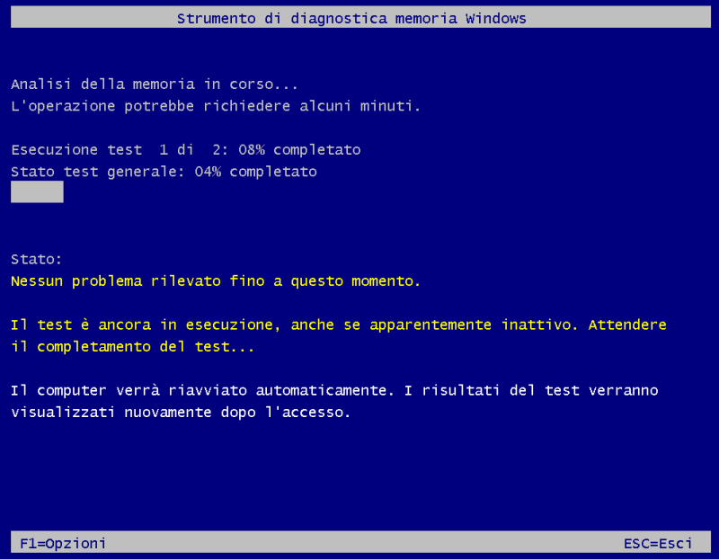 Testare la memoria RAM del PC da Windows